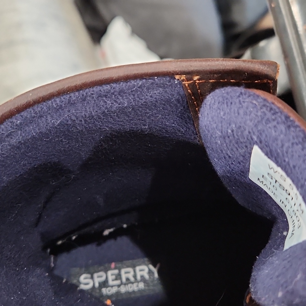 Sperry Blue and Brown Boots - Picture 3 of 4